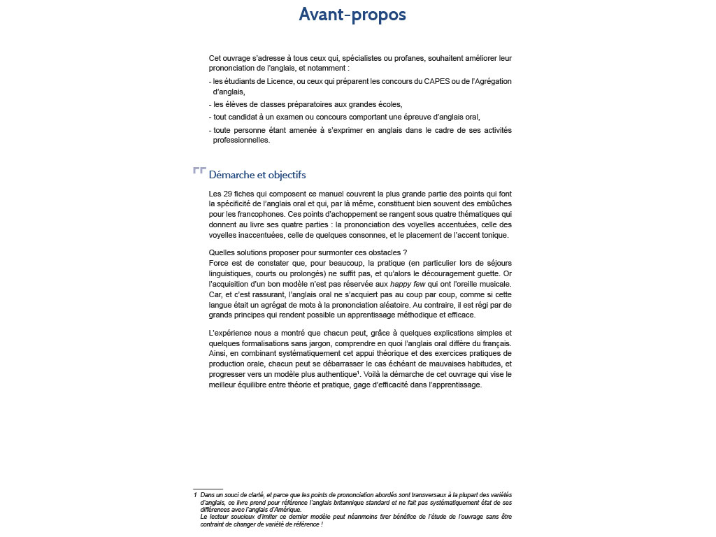 Bien prononcer l'anglais pour les francophones