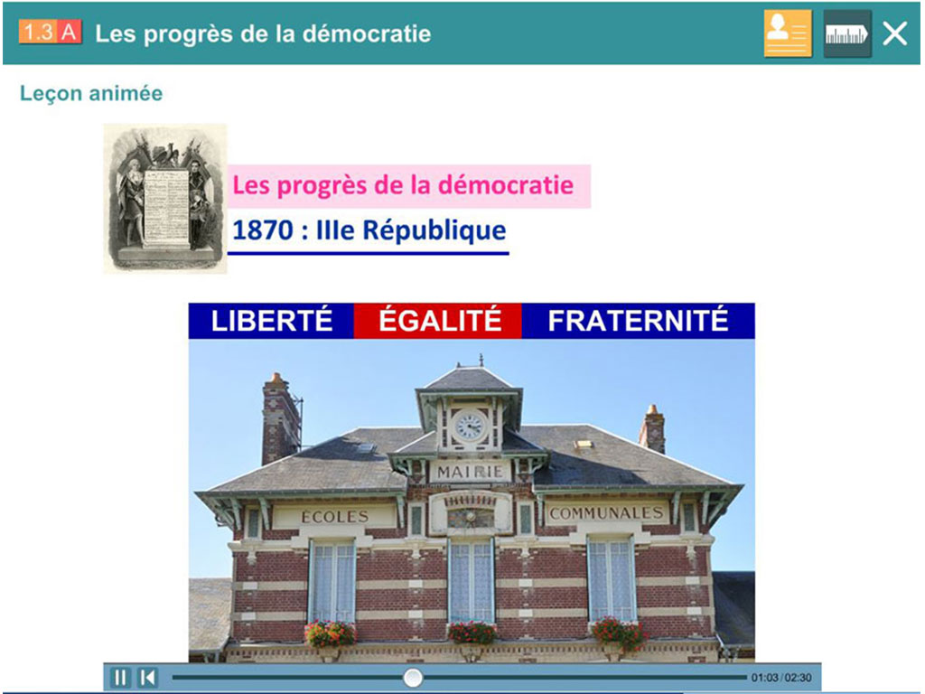 Leçon animée Explorer l'histoire CM2