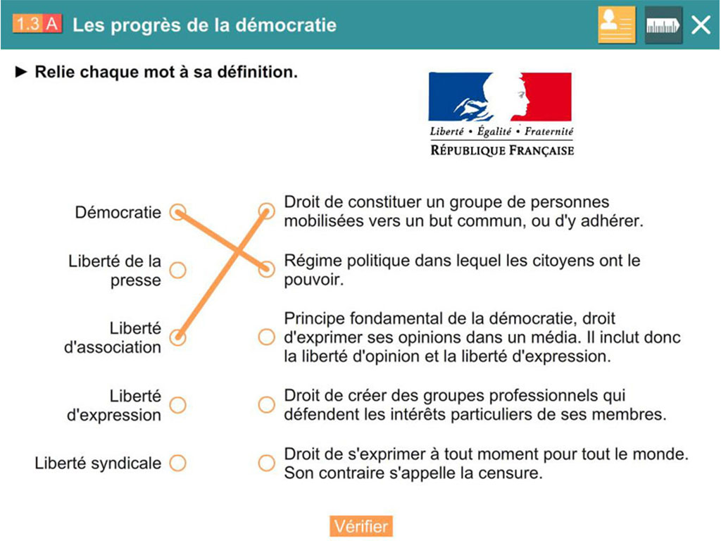 Logiciel - exercice interactif Explorer l'histoire CM2