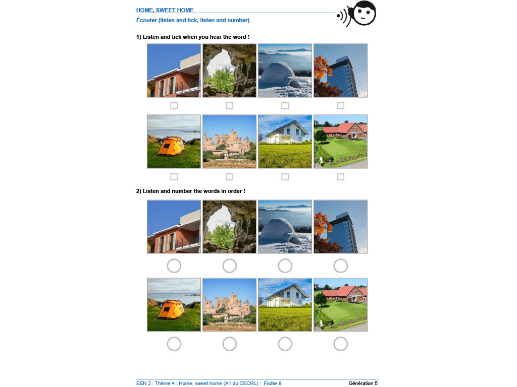 Exercice pour apprendre l'anglais