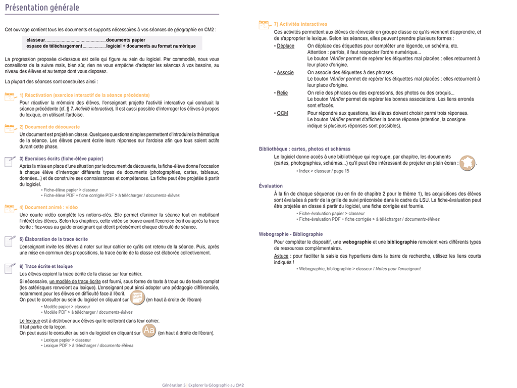 Géographie CM2 - Présentation