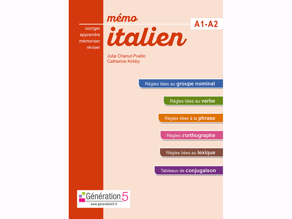 Mémo italien A1 A2