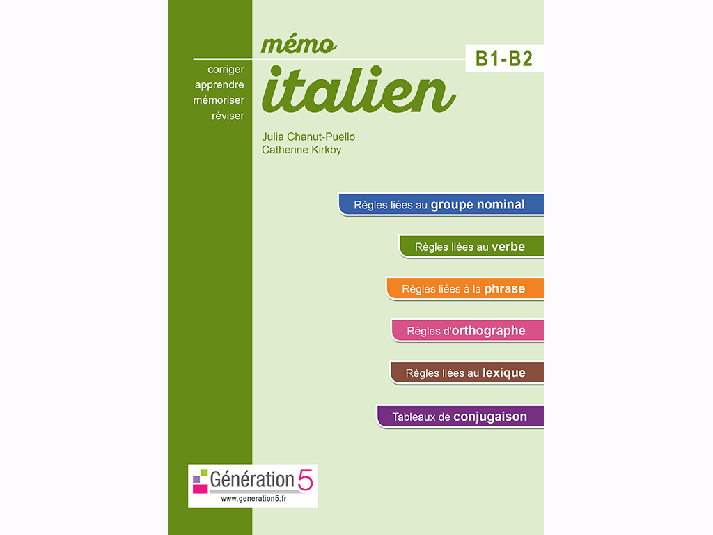 Mémo italien B1-B2