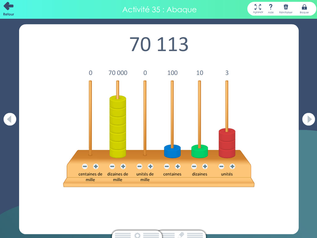 Outil interactif - Abaque