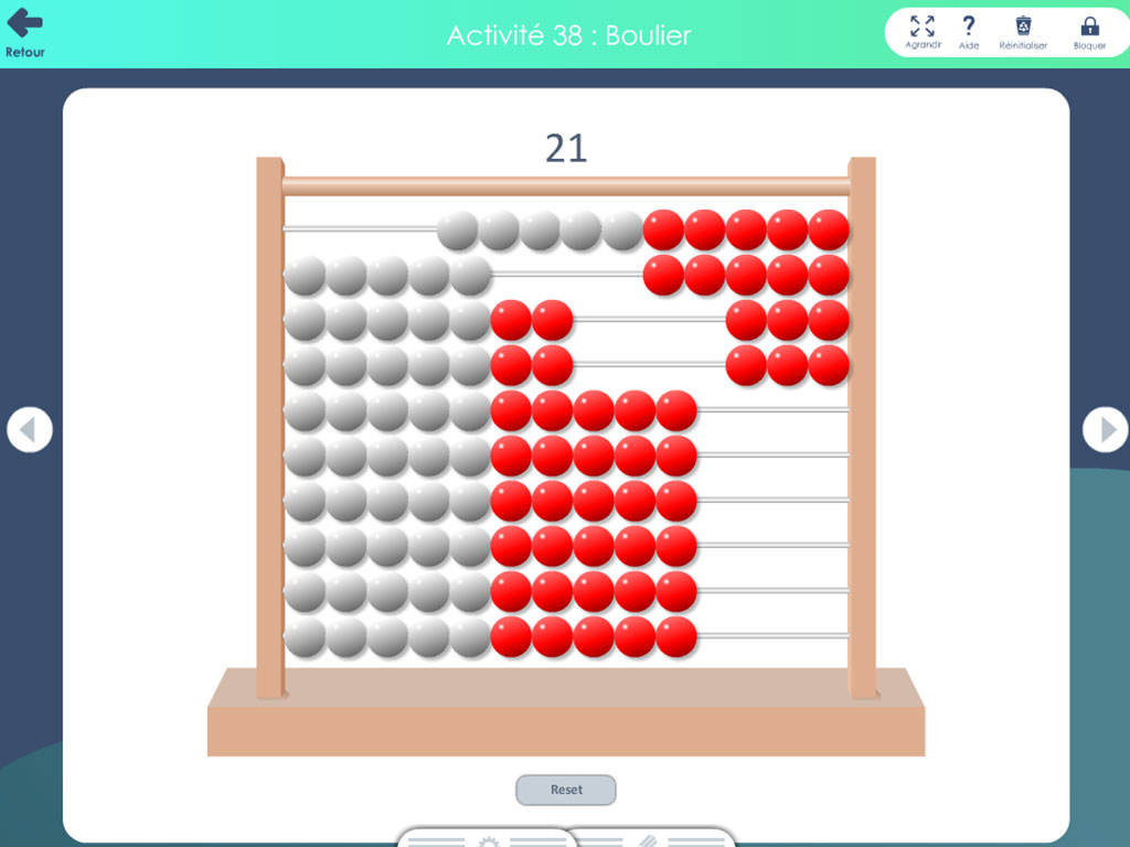 Outil interactif - Boulier