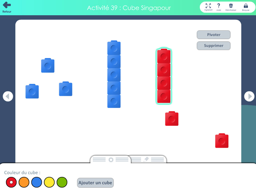 Cubes encastrables - Méthode de Singapour